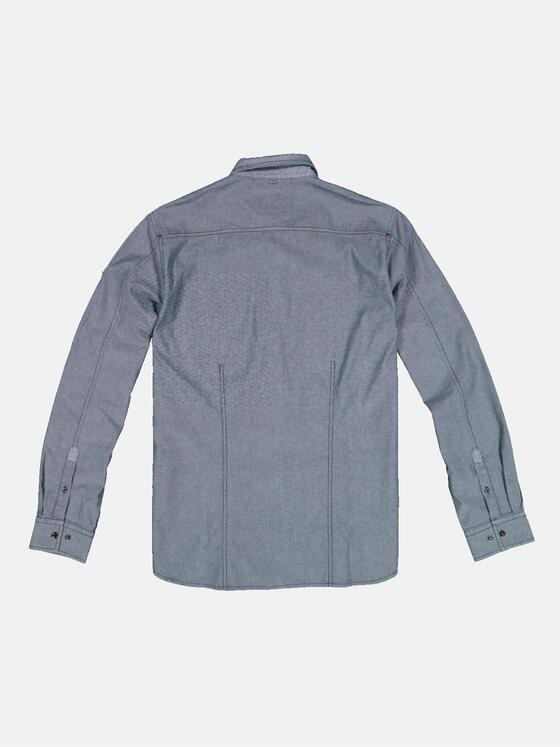 engbers Herren Langarm-Hemd speziell gewaschen Indigoblau 33465