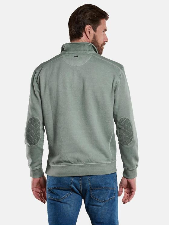 engbers Herren Sweatshirt mit Stehkragen Türkis 34143