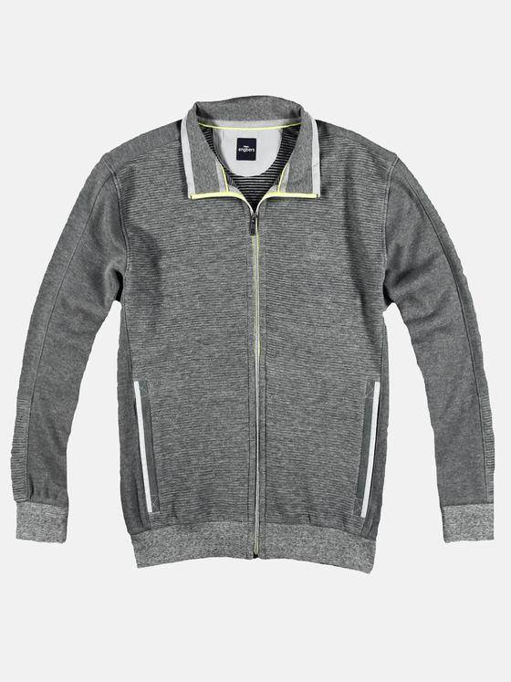 engbers Herren Sportive Sweatjacke Silbergrau 29230