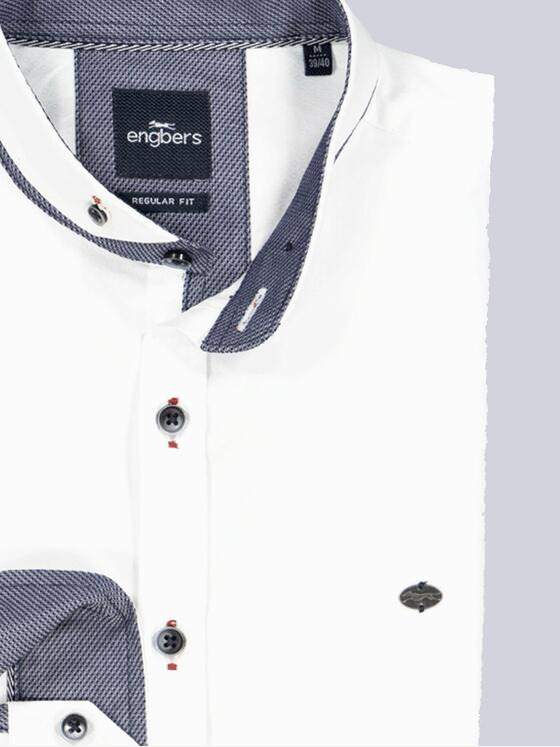 engbers Herren Langarm-Hemd uni Weiß 35324
