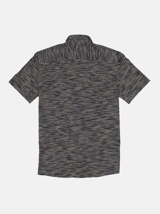 engbers Herren Kurzarm-Hemd gemustert Blau 34674