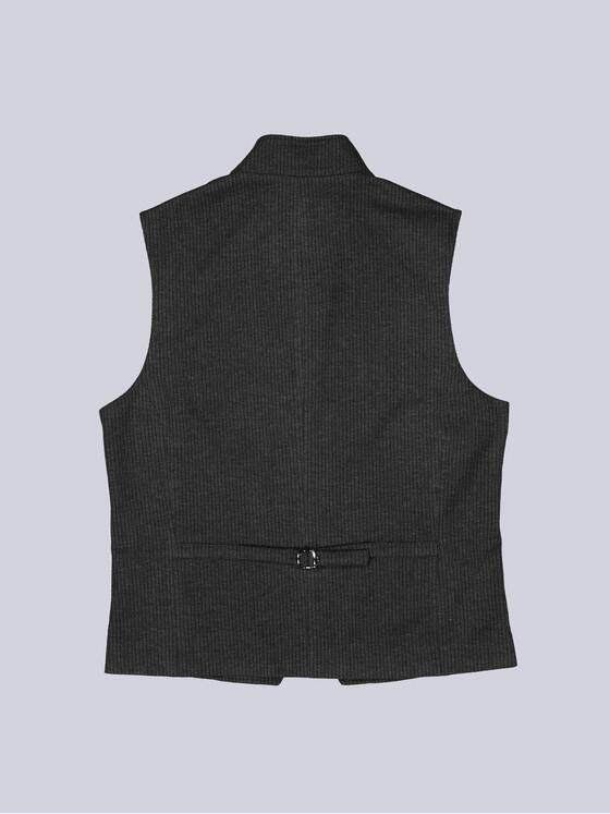 emilio adani Herren Sakko-Weste mit Zipper Anthrazit 39896
