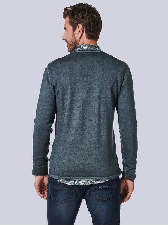 ENGBERS GERMANY Herren Pullover aus Merinowolle Türkis 35847