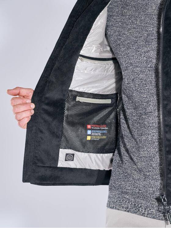 engbers Herren Cord-Jacke mit Funktionsdetails Anthrazit 39103