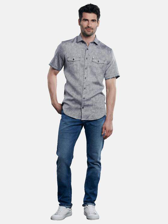 engbers Herren Hemd uni Marineblau 31633