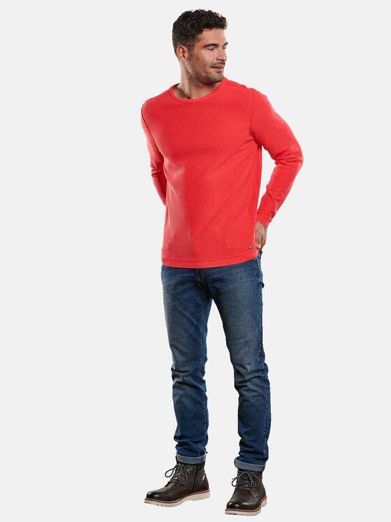 engbers Herren Pullover Rundhals Tomatenrot 31247