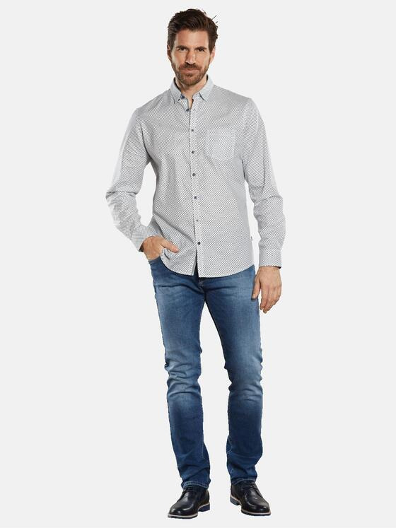 engbers Herren Langarm-Hemd "My Favorite" Blau 34366