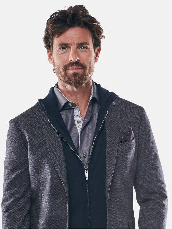 ENGBERS GERMANY Herren Sportives Slim Fit Sakko Saphirblau 30251