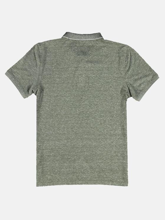 ENGBERS GERMANY Herren Edles Poloshirt im Leinen-Baumwollmix Blassgruen 31444