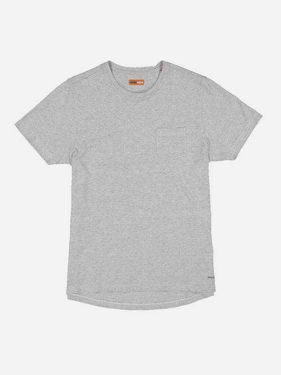 emilio adani Herren T-Shirt uni Grau 34347
