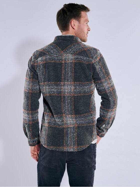 engbers Herren Overshirt in Teddy-Qualität Rostorange 39469