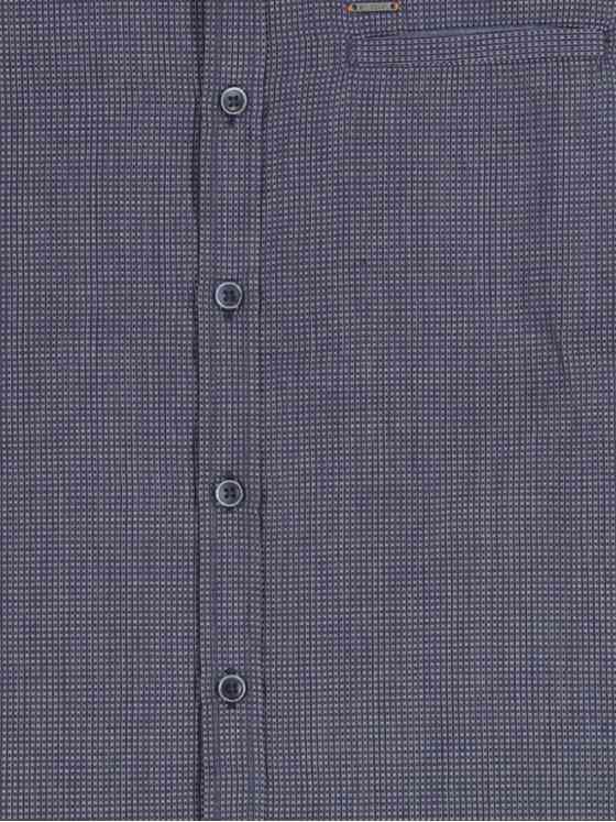 emilio adani Herren Hemd uni Blau 32614