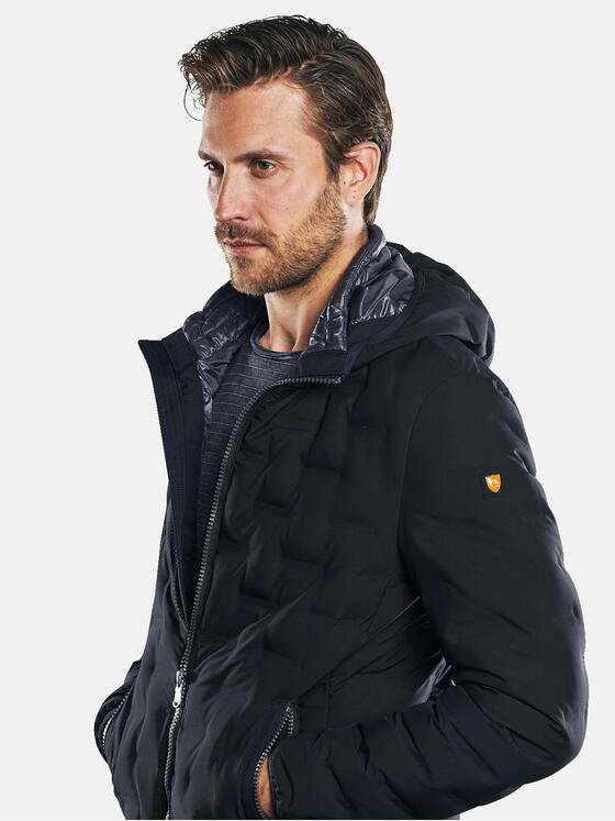 emilio adani Herren Outdoor Jacke mit getapter Oberfläche Schwarz 30156