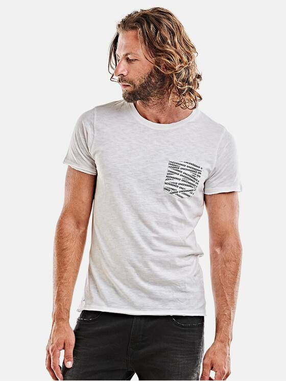 emilio adani Herren Rundhals T-Shirt Weiß 25858
