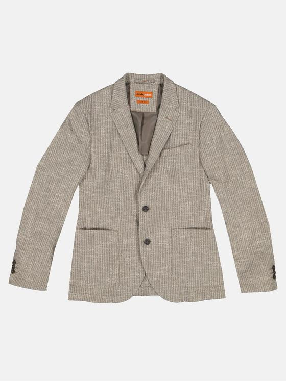 emilio adani Herren Freizeit-Sakko strukturiert Beige 32976