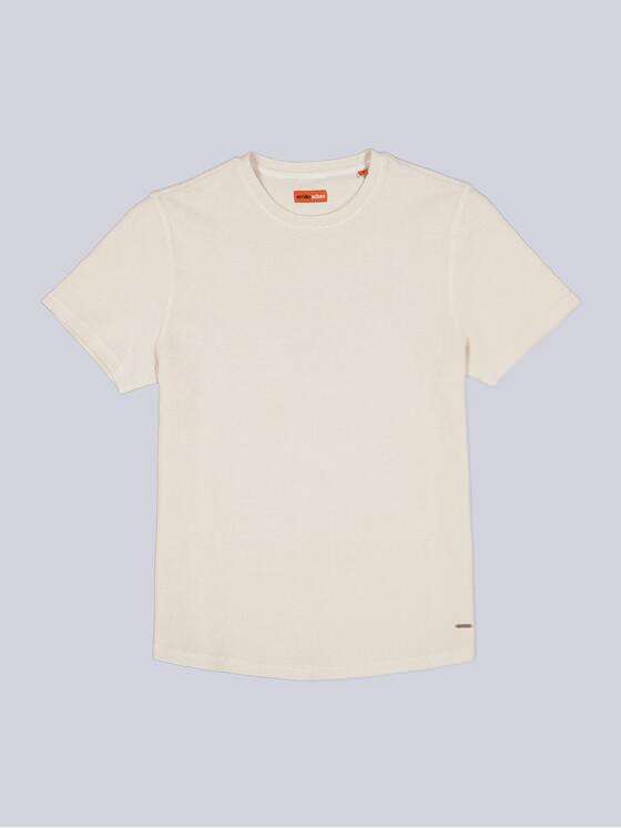 emilio adani Herren T-Shirt uni Beige 38929