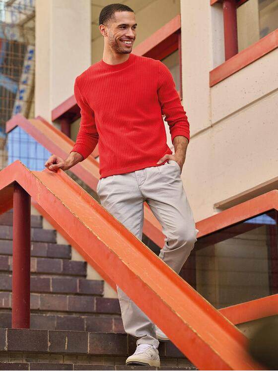 emilio adani Herren Pullover regular Rot 38301