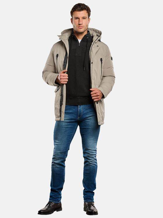engbers Herren Jacke mit abnehmbarer Kapuze Beige 33562