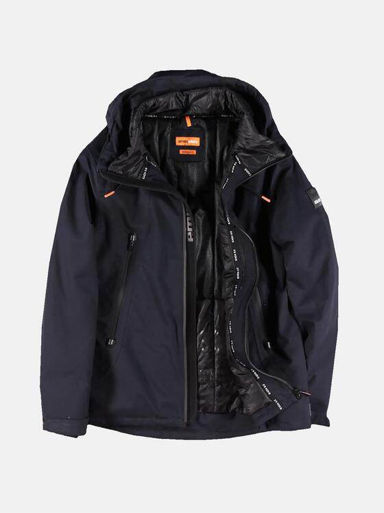 emilio adani Herren wasserdichte Funktionsjacke Blau 30157