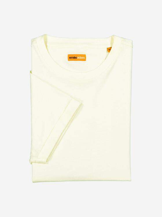 emilio adani Herren T-Shirt uni Beige 36783