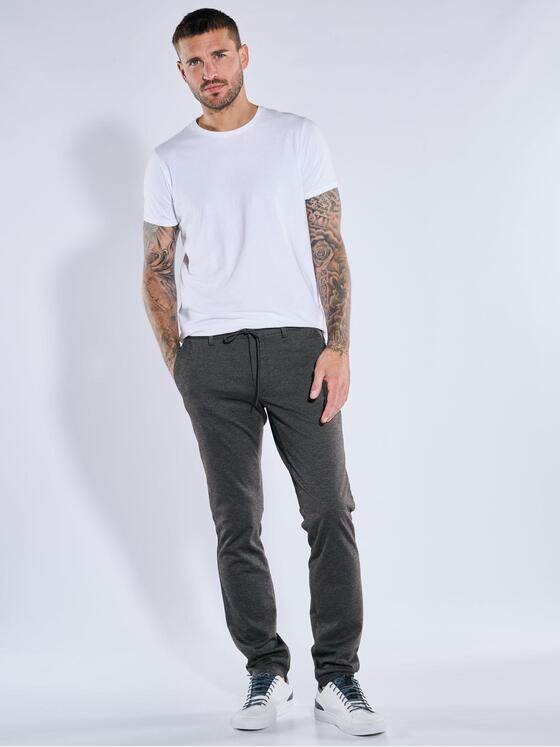 emilio adani Herren Chino mit Tunnelzug Anthrazit 39112