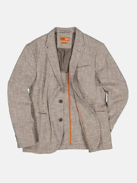emilio adani Herren Freizeit-Sakko strukturiert Beige 32976