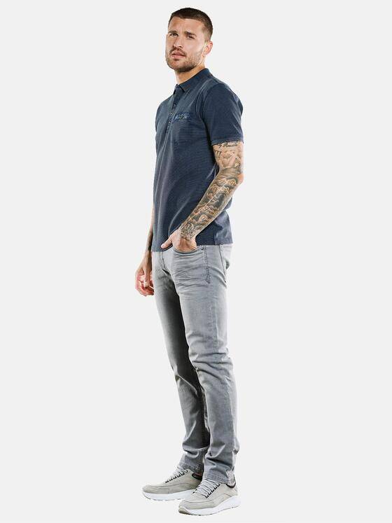 emilio adani Herren Polo-Shirt uni Blau 33413