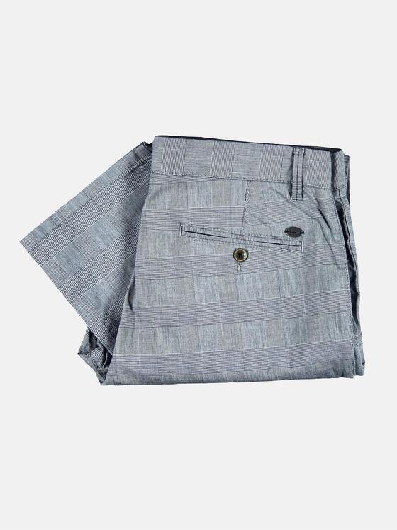 engbers Herren Chino Glencheck Muster Taubenblau 29176