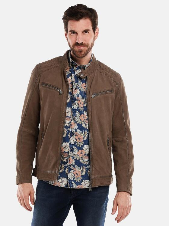 engbers Herren Lederjacke regular Braun 34441