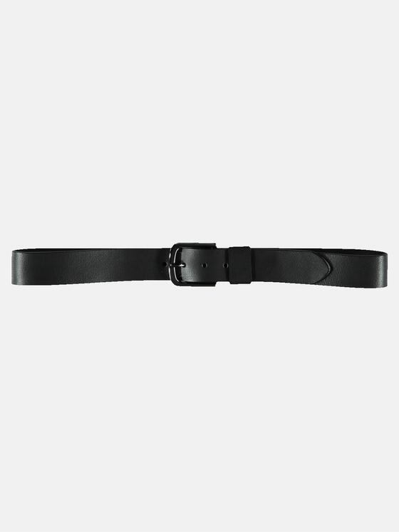 emilio adani Herren Ledergürtel Basic Schwarz 36351