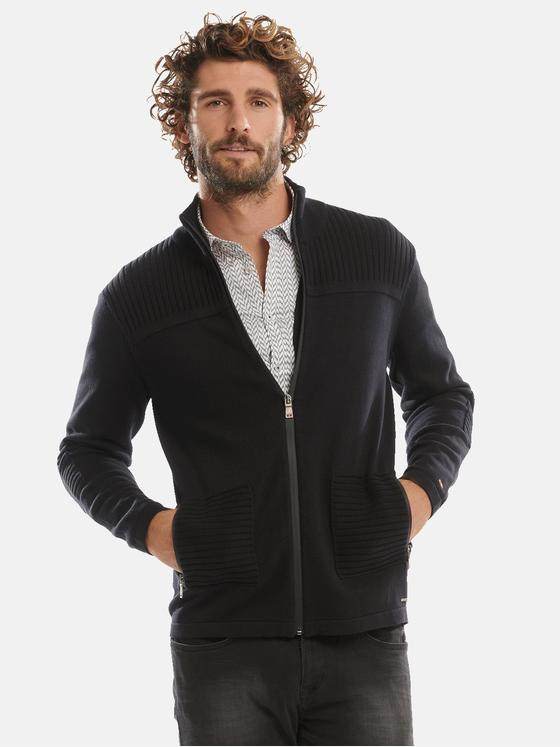 emilio adani Herren Strickjacke Blau 31006