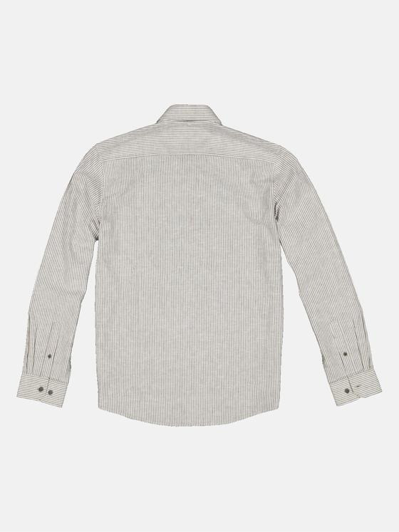 engbers Herren Langarm-Hemd gestreift Braun 34751