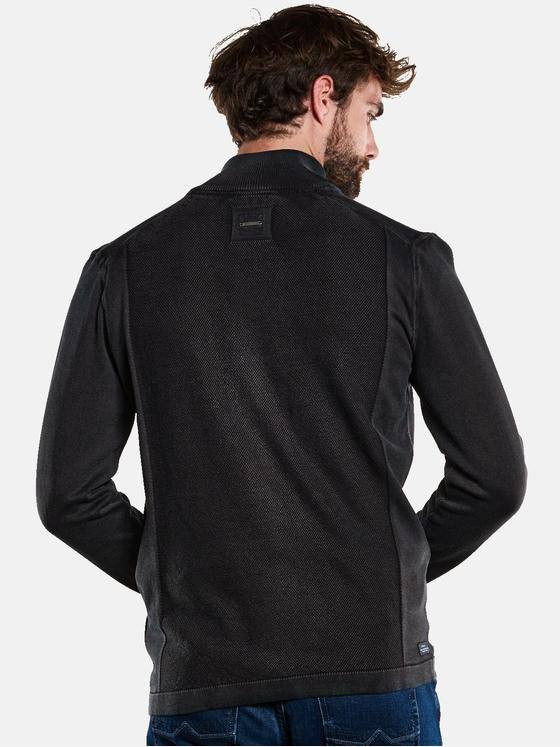 engbers Herren Strickjacke strukturiert Anthrazit 33399