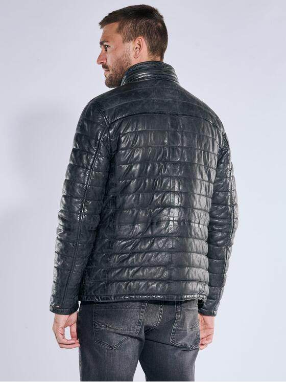 emilio adani Herren Lederjacke Schwarz 39280