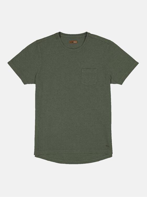 emilio adani Herren T-Shirt uni Grün 34346