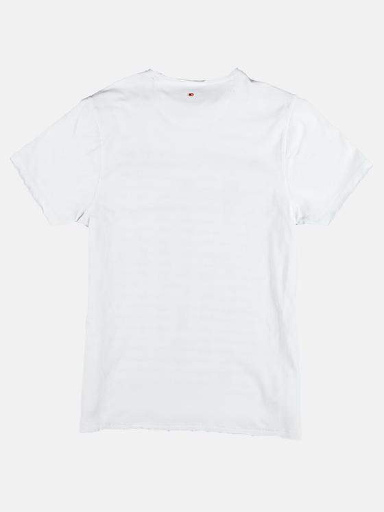 emilio adani Herren Bio-Baumwoll-T-Shirt Weiß 29184