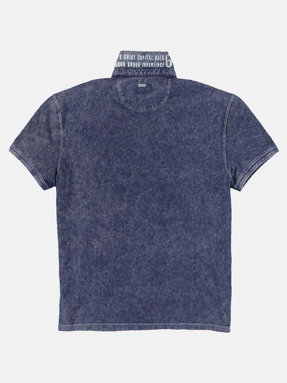 engbers Herren Polo-Shirt gemustert Marineblau 31744