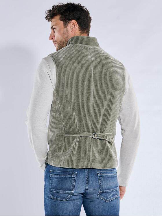 emilio adani Herren Sakko-Weste mit Zipper Mint 39387