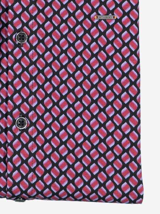 emilio adani Herren Langarm-Hemd slim fit Rot 37629