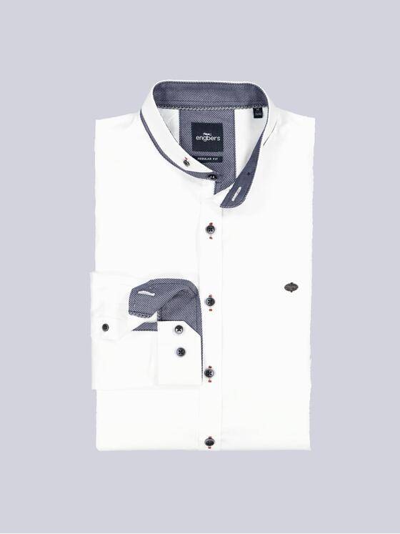 engbers Herren Langarm-Hemd uni Weiß 35324
