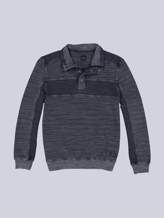 engbers Herren Sweatshirt gestreift Blau 36105