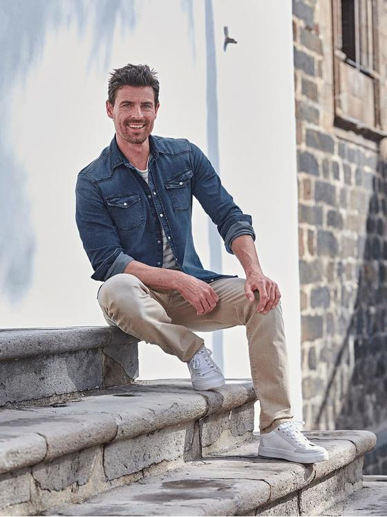engbers Herren Langarm-Hemd regular Blau 34476