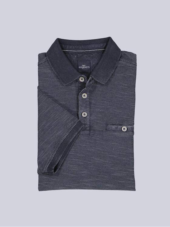 engbers Herren Polo-Shirt meliert Saphirblau 38966