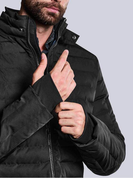 ENGBERS GERMANY Herren Steppjacke Schwarz 33532