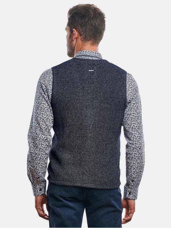 engbers Herren Strickweste Saphirblau 31003