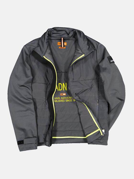 emilio adani Herren Soft Shell Jacke mit Stehkragen Grau 32566