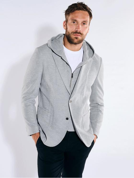 emilio adani Herren Freizeit-Sakko slim fit Grau 36376