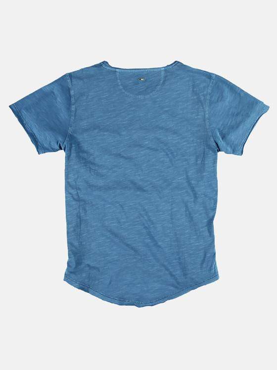 emilio adani Herren Rundhals T-Shirt Türkis 26391