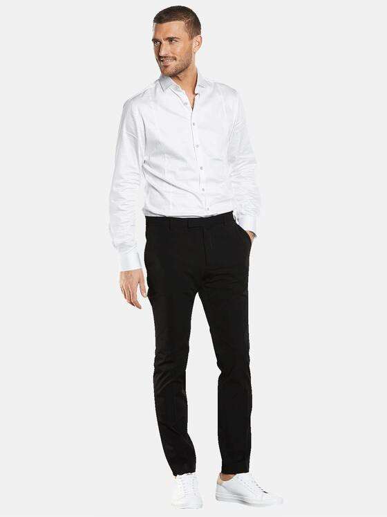 emilio adani Herren Anzug-Hose slim fit Schwarz 34572