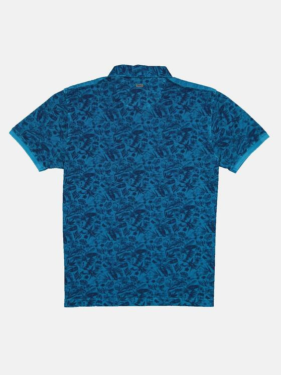 engbers Herren Polo-Shirt gemustert Brilliantblau 32711